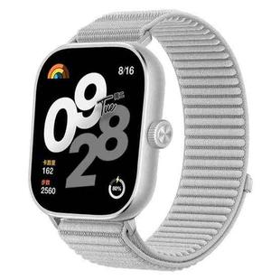For Xiaomi Smart Band 9 Pro/8 Pro/Redmi Watch 5/4 xDfind Woven Nylon Hook And Loop Fastener Watch Band(Grey)