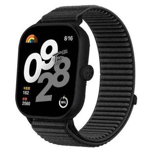 For Xiaomi Smart Band 9 Pro/8 Pro/Redmi Watch 5/4 xDfind Woven Nylon Hook And Loop Fastener Watch Band(Black)
