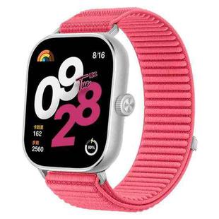 For Xiaomi Smart Band 9 Pro/8 Pro/Redmi Watch 5/4 xDfind Woven Nylon Hook And Loop Fastener Watch Band(Red)