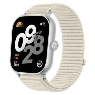 For Xiaomi Smart Band 9 Pro/8 Pro/Redmi Watch 5/4 xDfind Woven Nylon Hook And Loop Fastener Watch Band(Starlight)
