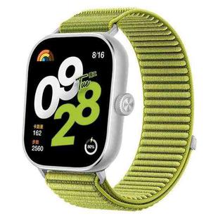 For Xiaomi Smart Band 9 Pro/8 Pro/Redmi Watch 5/4 xDfind Woven Nylon Hook And Loop Fastener Watch Band(Green)