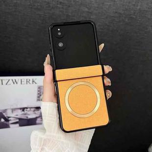For Xiaomi Mix Flip 2 CD Magsafe Magnetic Cloth Texture Phone Case(Orange)
