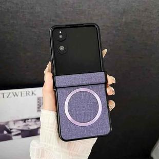 For Xiaomi Mix Flip 2 CD Magsafe Magnetic Cloth Texture Phone Case(Purple)