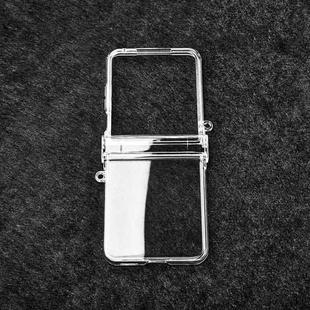 For Xiaomi Mix Flip 2 Three Parts PC Transparent Side Buckle Shockproof Phone Case