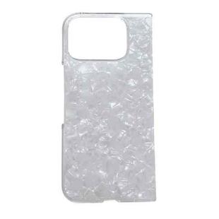 For Google Pixel 10 Pro Fold Pearlescent Shell Texture Phone Case(White)