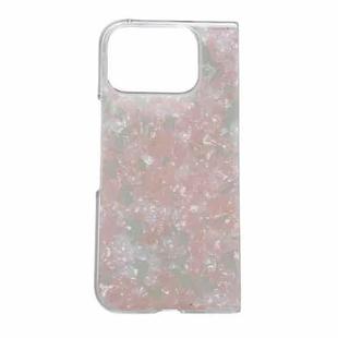 For Google Pixel 10 Pro Fold Pearlescent Shell Texture Phone Case(Pink Green)
