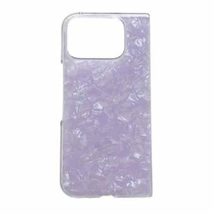 For Google Pixel 10 Pro Fold Pearlescent Shell Texture Phone Case(Purple)