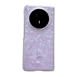 For Honor Magic V5 Pearlescent Shell Texture Phone Case(Purple)