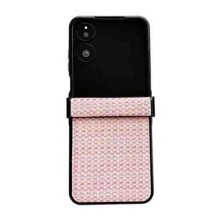 For Xiaomi Mix Flip 2 Fantasy Weave Pattern Three-piece Set Protective Phone Case(Pink)