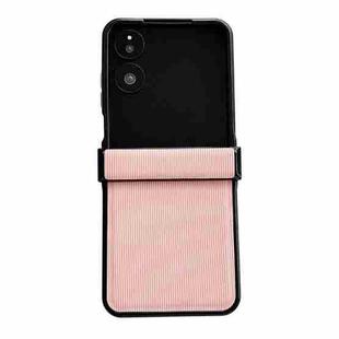 For Xiaomi Mix Flip 2 Three Parts Vertical Texture Protective Phone Case(Pink)