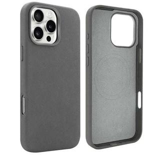 For iPhone 16 Pro Max VIETAO Suede MagSafe PU Leather Phone Case(Dark Grey)