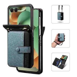 For Motorola Razr 60 / Razr 2025 Crossbody Color Matching Folding Phone Case(Sky Blue)
