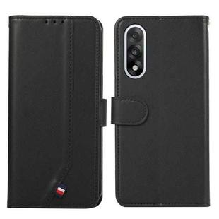 For OnePlus Nord 5 ABEEL Delicate Texture Splicing RFID Leather Phone Case(Black)