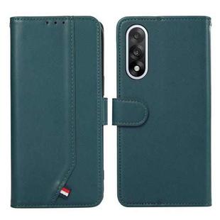 For OnePlus Nord 5 ABEEL Delicate Texture Splicing RFID Leather Phone Case(Green)