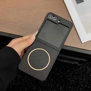 For Samsung Galaxy Z Flip6 / Flip7 FE Crazy Horse Texture MagSafe Phone Case(Black)