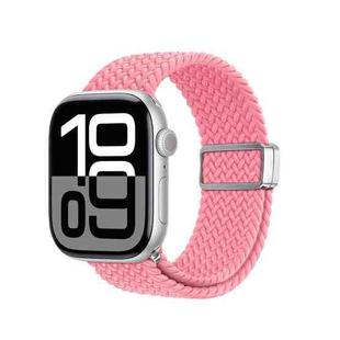 For Apple Watch 38 / 40 / 41 / S10 42mm DUX DUCIS Mixture Ultra Series Magnetic Buckle Nylon Braided Strap(Hot Pink)