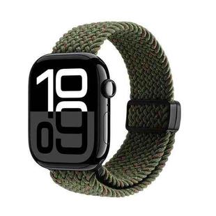 For Apple Watch 42 / 44 / 45 / 46 / 49mm DUX DUCIS Mixture Ultra Series Magnetic Buckle Nylon Braided Strap(Starry Olive)