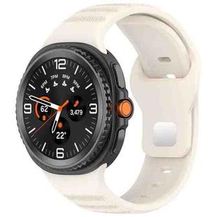 For Samsung Galaxy Watch Ultra/Ultra 2025 xDfind Round Dots Silver Stud Buckle Silicone Watch Band(Starlight)