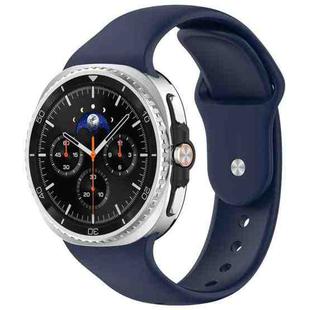 For Samsung Galaxy Watch8 / 8 Classic xDfind Reverse Buckle Silicone Watch Band(Midnight Blue)