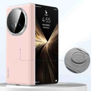 For Honor Magic V5 SULADA Skin Feel Liquid Leather Shockproof Phone Case(Pink)