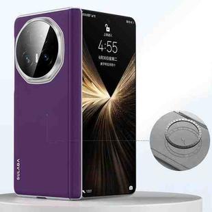 For Honor Magic V5 SULADA Skin Feel Liquid Leather Shockproof Phone Case(Purple)