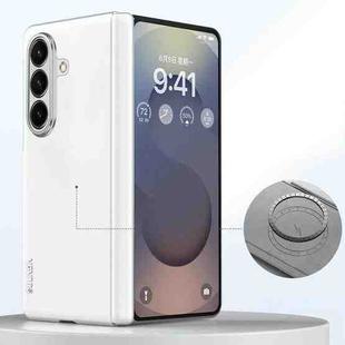 For Samsung Galaxy Z Fold7 5G SULADA Skin Feel Liquid Leather Shockproof Phone Case(White)