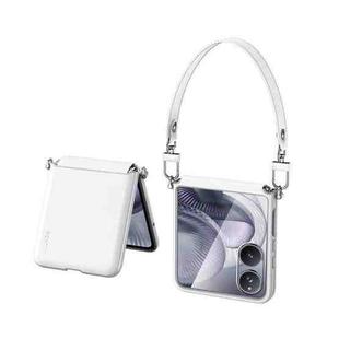 For Xiaomi Mix Flip 2 SULADA Skin Feel Liquid Leather Shockproof Phone Case(White)