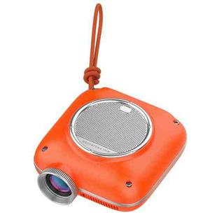 Cheerlux C1 Android Version 1280x720P 100ANSI Bluetooth 5.1 Smart Projector, UK Plug(Orange)