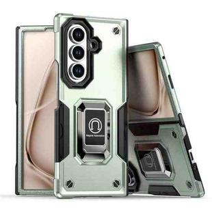 For Samsung Galaxy Z Fold7 Non-slip Shockproof Armor Phone Case with Ring Holder(Green)