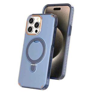 For iPhone 15 Pro Max Colorful 2 in 1 MagSafe Ring Holder Phone Case(Royal Blue)