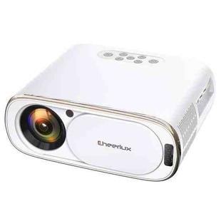 Cheerlux C16A Android Version 1920x1080P 450ANSI Smart Projector, UK Plug(White)