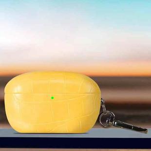 For Sony WF-1000XM5 Candy Color Crocodile Texture Earphone Protective Case(Yellow)