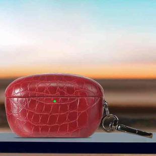 For Sony WF-1000XM5 Candy Color Crocodile Texture Earphone Protective Case(Red)