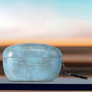 For Sony WF-1000XM5 Candy Color Crocodile Texture Earphone Protective Case(Blue)