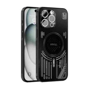 For iPhone 13 Pro Max ABEEL Ice Fox Series Magsafe Heat Sink Cooling Phone Case(Black)