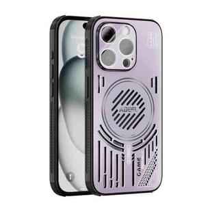 For iPhone 13 Pro ABEEL Ice Fox Series Magsafe Heat Sink Cooling Phone Case(Pink Purple)