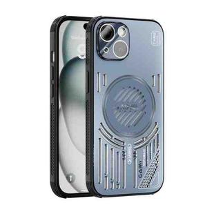 For iPhone 14 ABEEL Ice Fox Series Magsafe Heat Sink Cooling Phone Case(Blue)