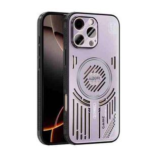 For iPhone 16 Pro Max ABEEL Ice Fox Series Magsafe Heat Sink Cooling Phone Case(Pink Purple)