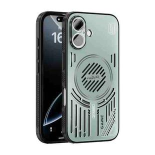 For iPhone 16 ABEEL Ice Fox Series Magsafe Heat Sink Cooling Phone Case(Light Green)