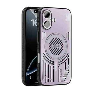 For iPhone 16 ABEEL Ice Fox Series Magsafe Heat Sink Cooling Phone Case(Pink Purple)