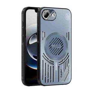 For iPhone 16e ABEEL Ice Fox Series Magsafe Heat Sink Cooling Phone Case(Blue)