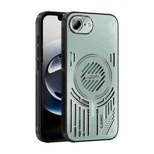 For iPhone 16e ABEEL Ice Fox Series Magsafe Heat Sink Cooling Phone Case(Light Green)
