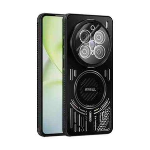 For vivo X200 Pro ABEEL Ice Fox Series Magsafe Heat Sink Cooling Phone Case(Black)