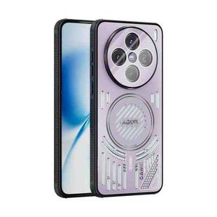 For vivo X200s ABEEL Ice Fox Series Magsafe Heat Sink Cooling Phone Case(Pink Purple)