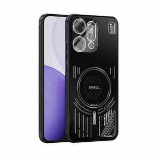 For OPPO Reno 14 Pro Global ABEEL Ice Fox Series Magsafe Heat Sink Cooling Phone Case(Black)