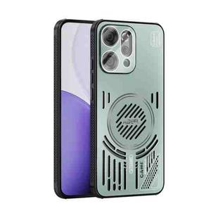 For OPPO Reno 14 Pro Global ABEEL Ice Fox Series Magsafe Heat Sink Cooling Phone Case(Light Green)