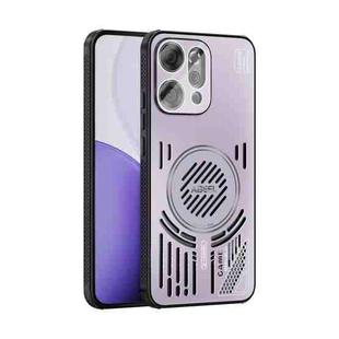 For OPPO Reno 14 Pro Global ABEEL Ice Fox Series Magsafe Heat Sink Cooling Phone Case(Pink Purple)