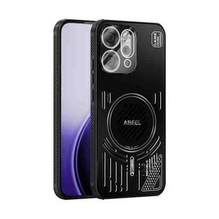 For OPPO Reno 14 Global ABEEL Ice Fox Series Magsafe Heat Sink Cooling Phone Case(Black)
