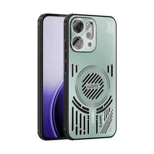 For OPPO Reno 14 Global ABEEL Ice Fox Series Magsafe Heat Sink Cooling Phone Case(Light Green)