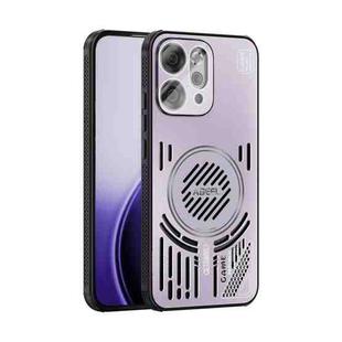 For OPPO Reno 14 Global ABEEL Ice Fox Series Magsafe Heat Sink Cooling Phone Case(Pink Purple)